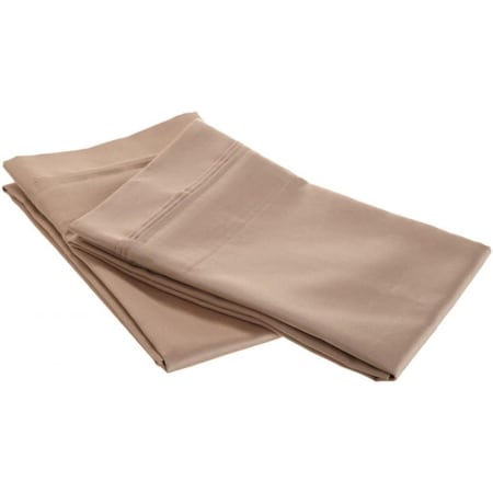 Impressions By Luxor Treasures Egyptian Cotton 650 Thread Count Solid Pillowcase Set King-Taupe 650KGPC SLTP